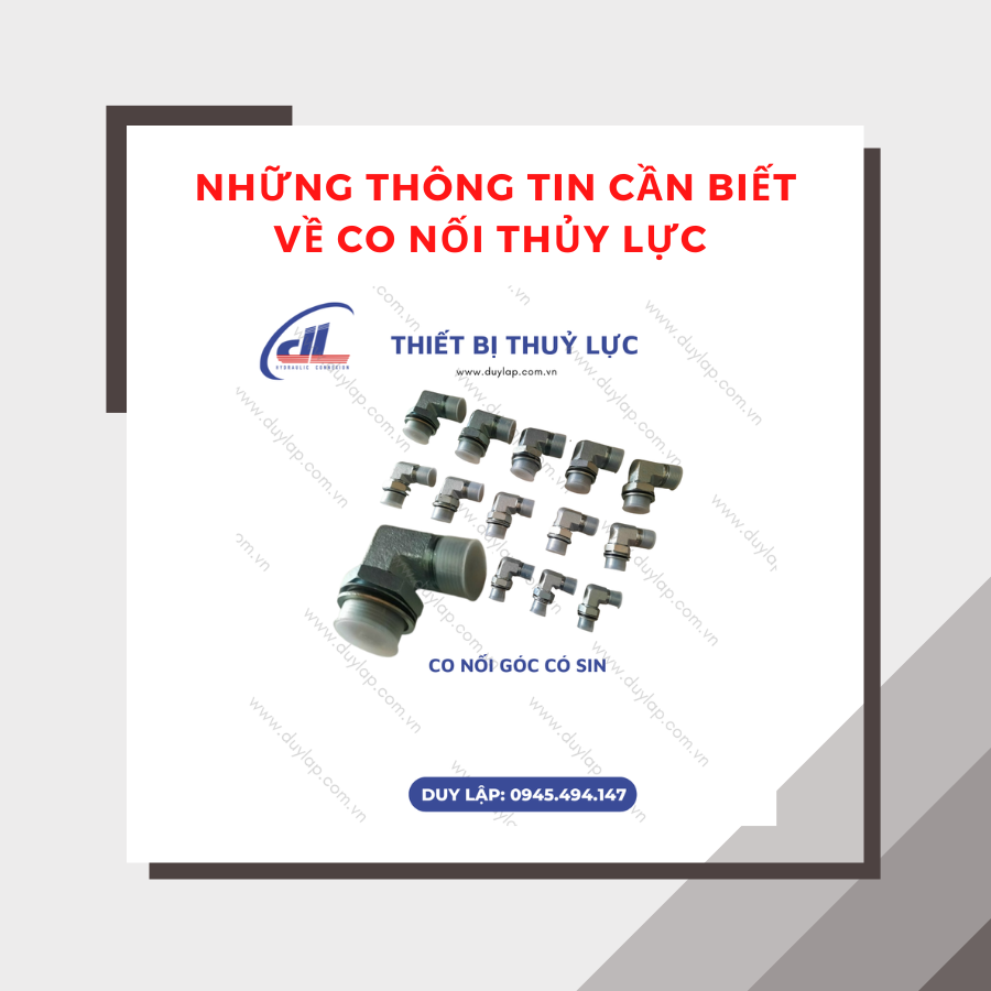 Những thông tin cần biết về co nối thủy lực 