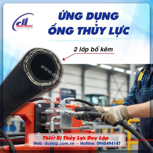 Ống thủy lực 2 lớp bố kẽm SEA 100R2AT