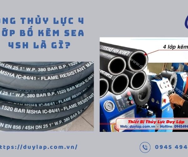 ỐNG THỦY LỰC 4 LỚP BỐ KẼM SEA 4SH/EN 856 – SỨC MẠNH BỀN BỈ CHO MỌI HỆ THỐNG ÁP SUẤT CAO