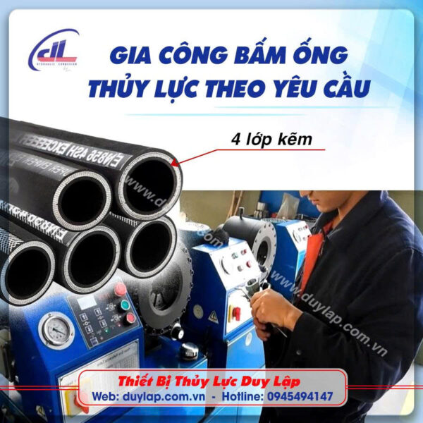 Ống thủy lực 4 lớp bố kẽm SEA 4SH