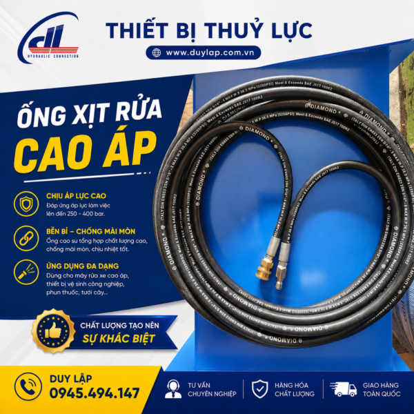 Ống Xịt Rửa Cao Áp 5/16" – 350 BAR